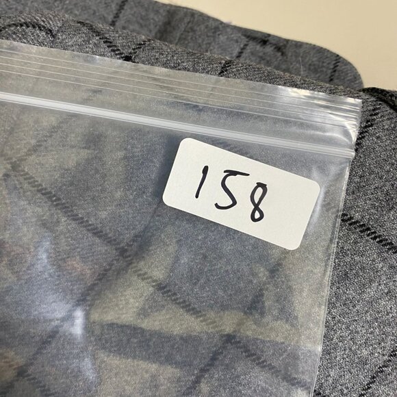 VTG Pendleton Virgin Wool Blazer Jacket Gray Windowpane size 12 Petite Plaid USA - Picture 13 of 16